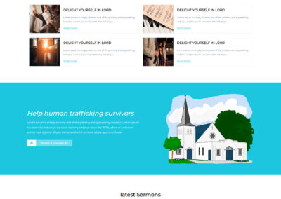 Church website template 2