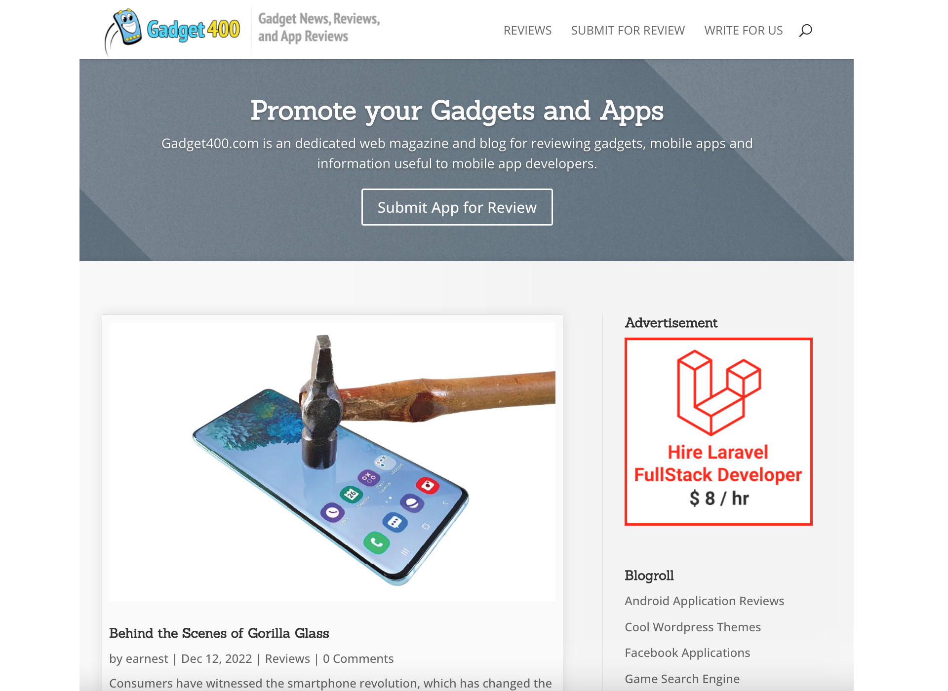 gegosoft_technologies_portfolio_wordpress_website_gadget400
